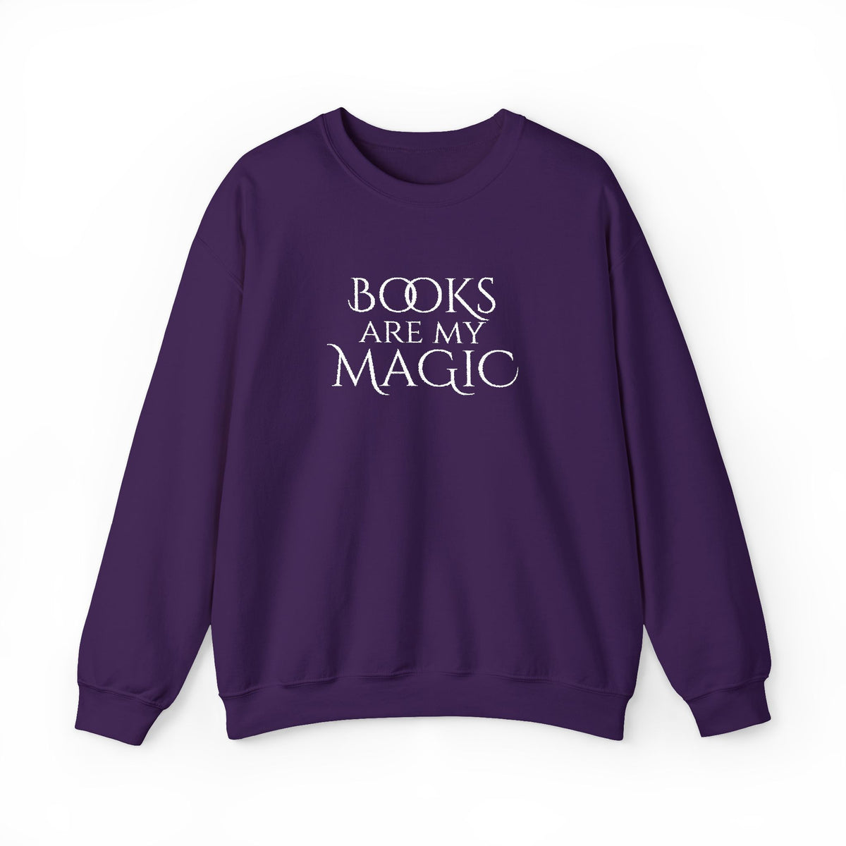 Books Are My Magic Embroidered Crewneck Sweatshirt