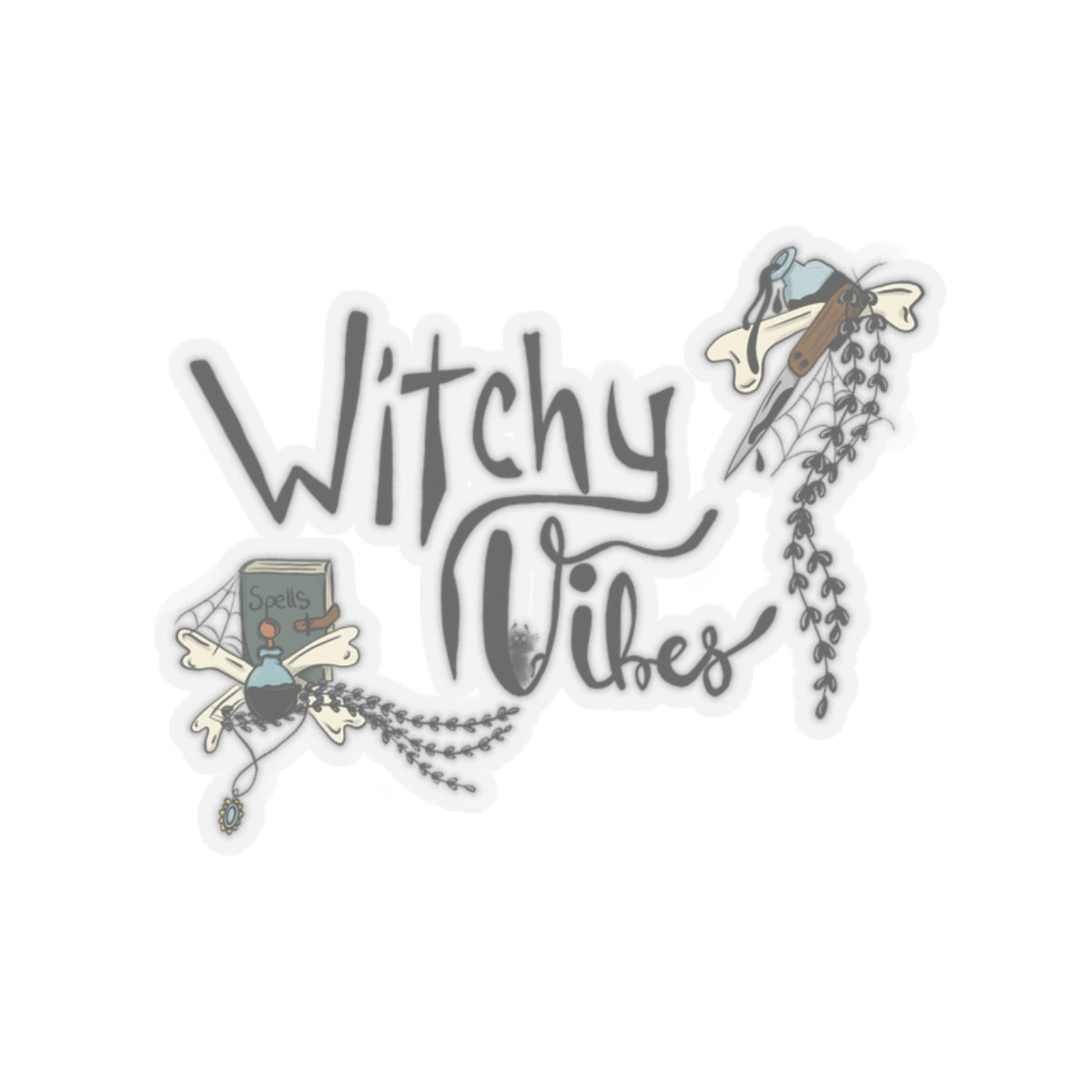 Witchy Vibes  Kiss-Cut Sticker