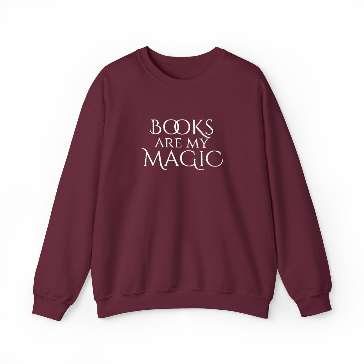 Books Are My Magic Embroidered Crewneck Sweatshirt