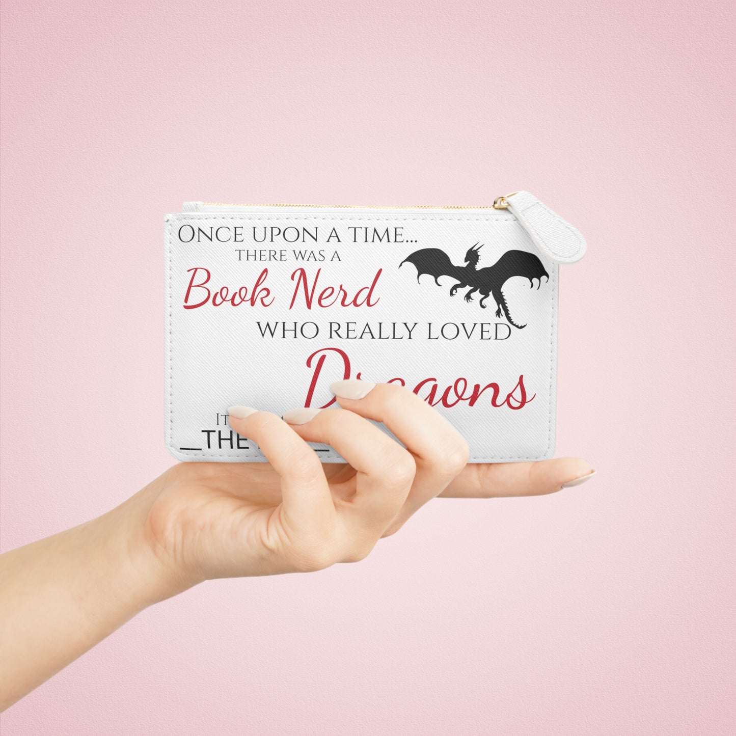 Dragon Book Nerd Mini Clutch Bag