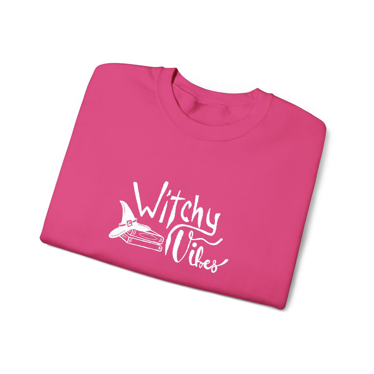 Witchy Vibes Embroidered Crewneck Sweatshirt (White Thread)