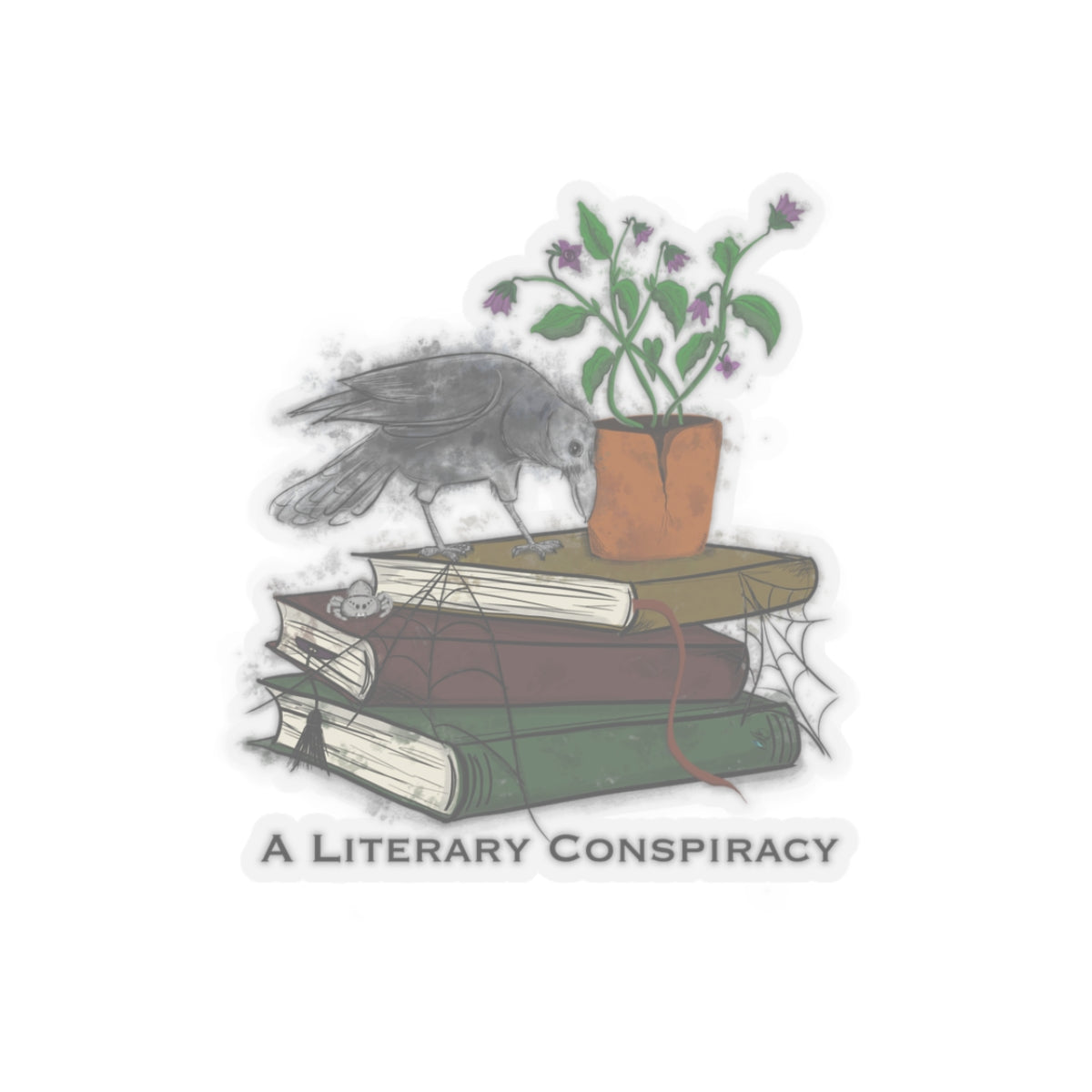A Literacy Conspiracy Kiss-Cut Sticker