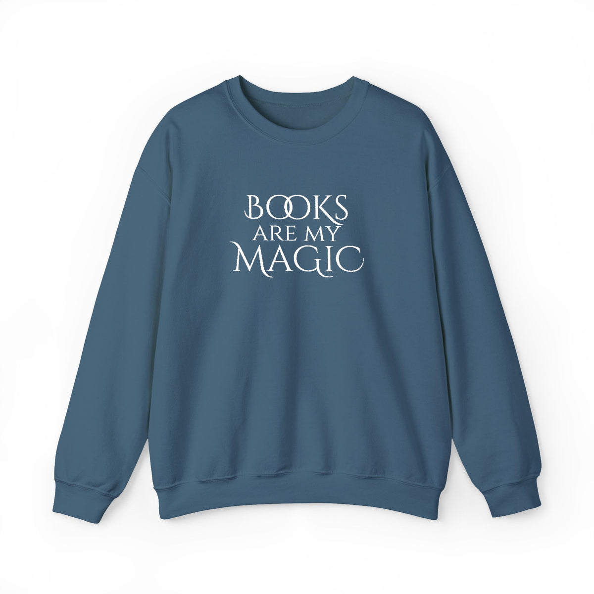 Books Are My Magic Embroidered Crewneck Sweatshirt