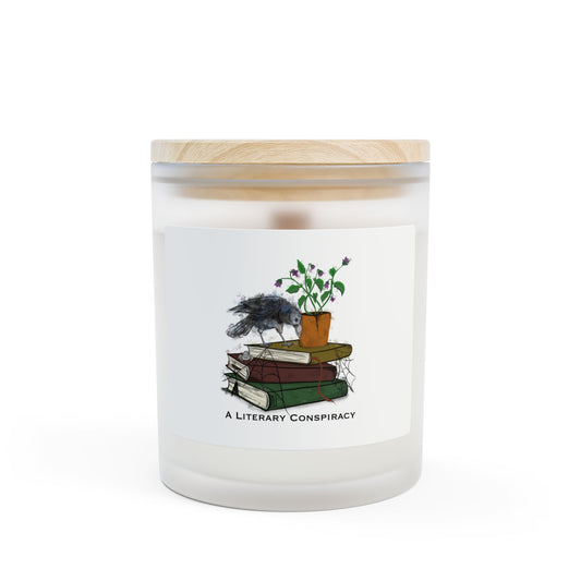A Literary Conspiracy Frosted Glass Candle, 11oz