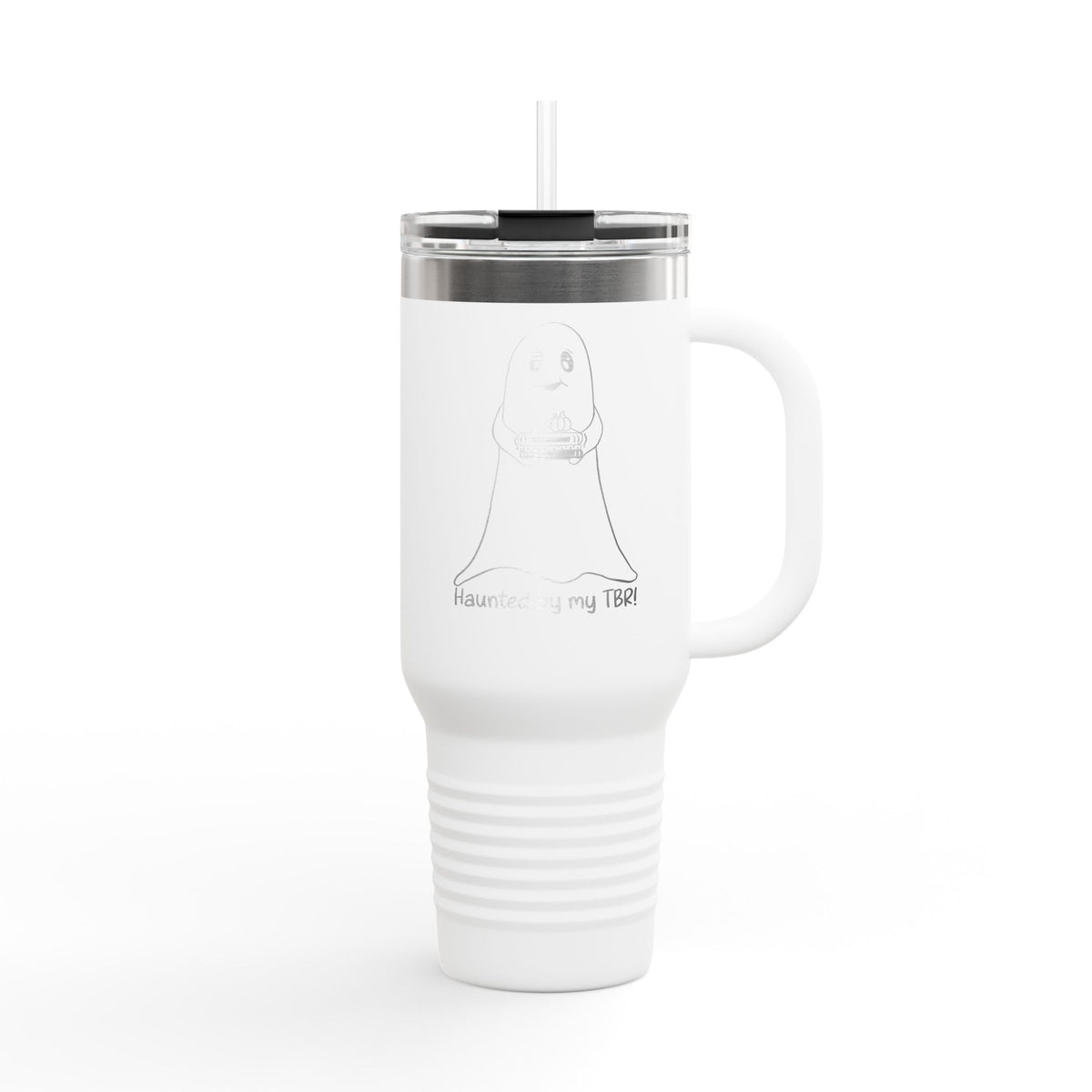 Haunted by My TBR Insulated Travel Mug, 40oz