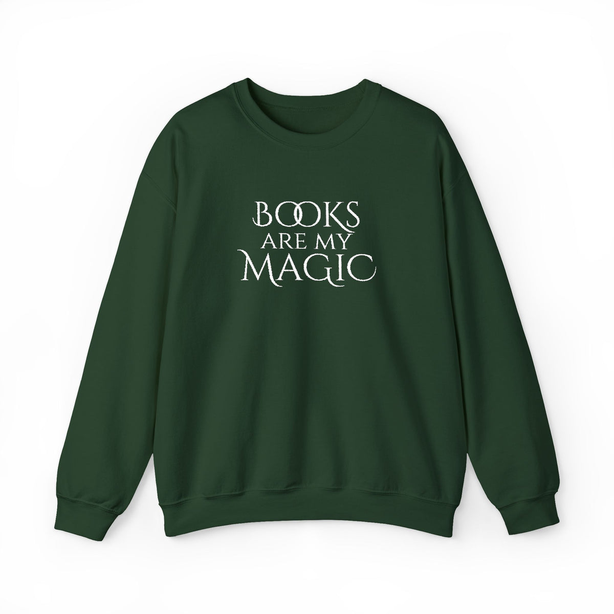 Books Are My Magic Embroidered Crewneck Sweatshirt