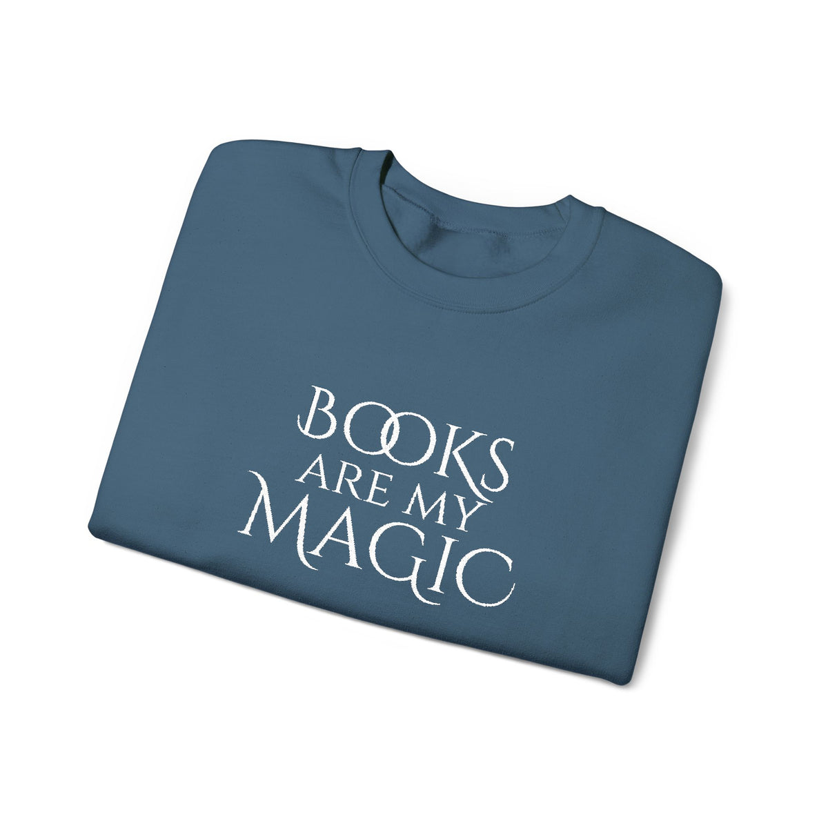 Books Are My Magic Embroidered Crewneck Sweatshirt