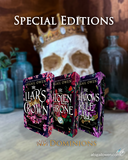 Dominions 2026 Book Con Limited Edition Sprayed Edges 3-Book Complete Series Set - BOOK CON SALE