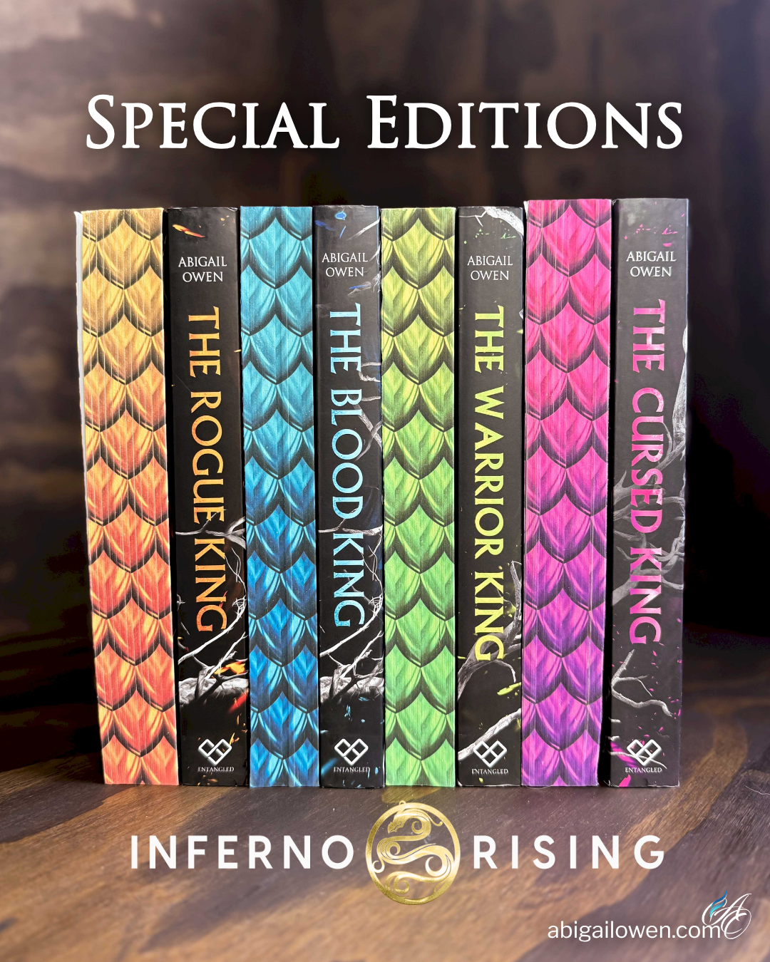 Inferno Rising 2026 Book Con Limited Edition Sprayed Edges 4-Book Complete Series Set - BOOK CON SALE